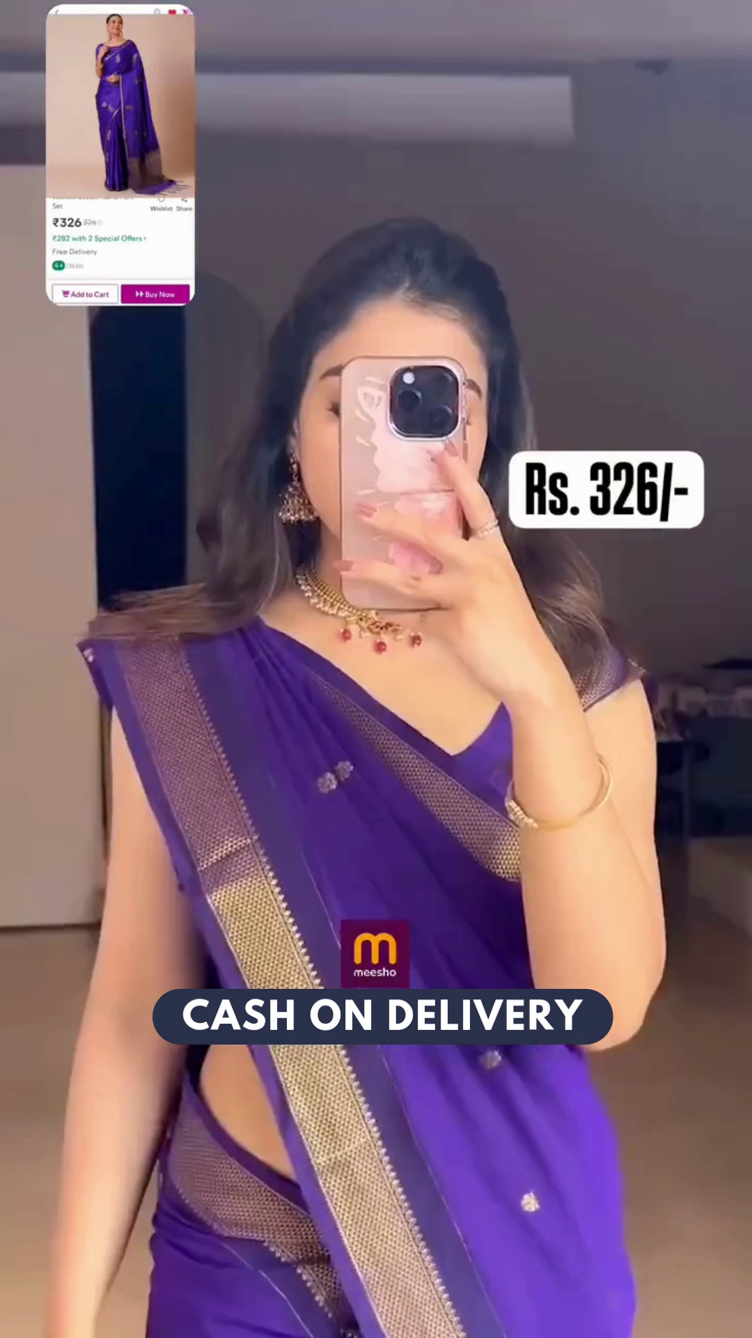 Women Kanjeevaram Silk Saree with Blouse Piece | FS
