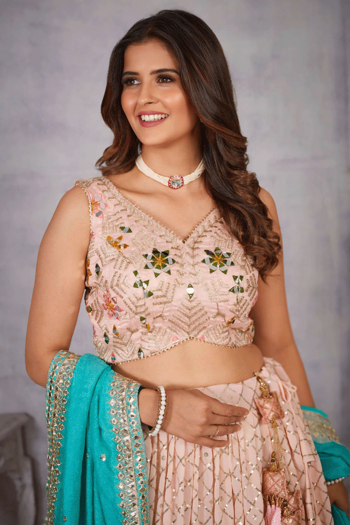 Letest Sequence Work Lehenga For Sangeet From Anaya Designer Studio