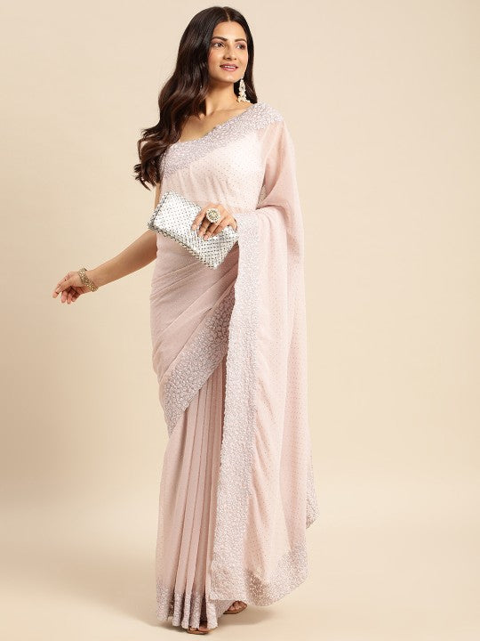 Embellished Beads and Stones Saree