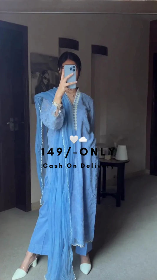 Women Printed Straight Kurta Set with Dupatta