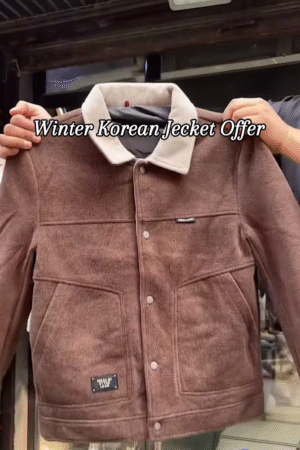 Trendy Grey Winter Korean Jacket – Cozy Up in Ultimate Style! ❄️🧥