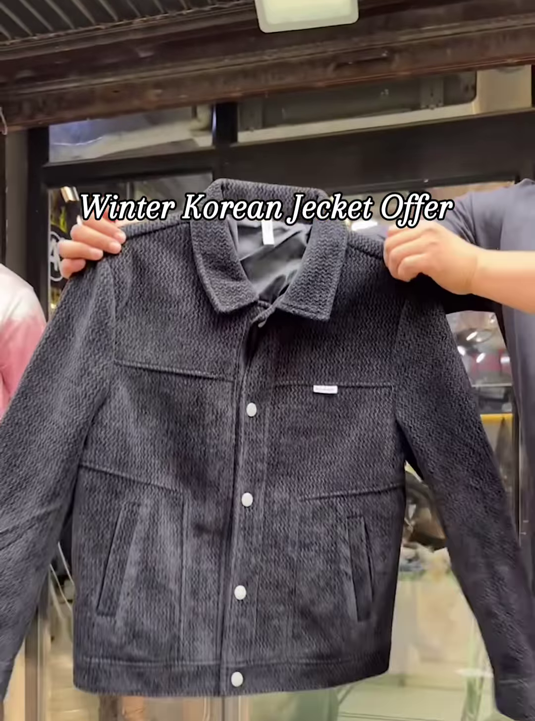 Trendy Grey Winter Korean Jacket – Cozy Up in Ultimate Style! ❄️🧥 - Image 4