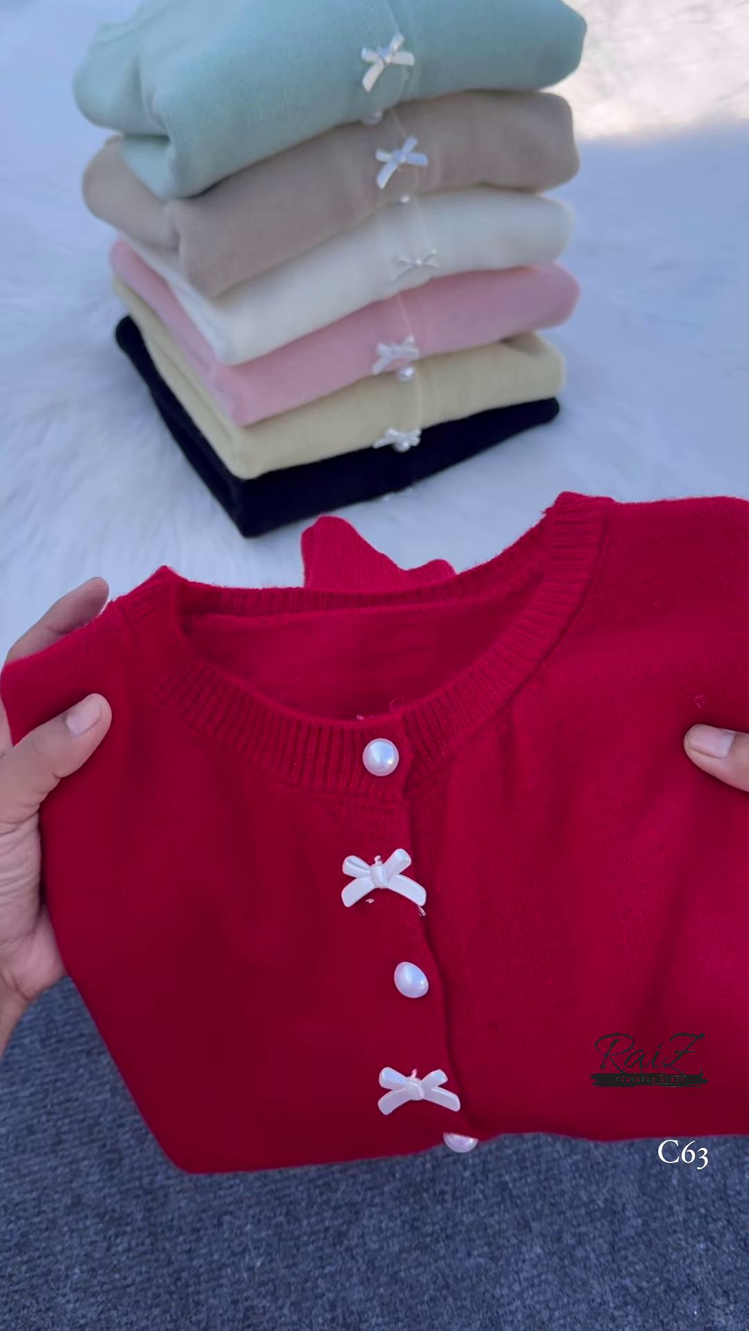 Pearl Bow Cardigan – Soft, Elegant, and Sweetly Feminine ✨🎀 - Image 3