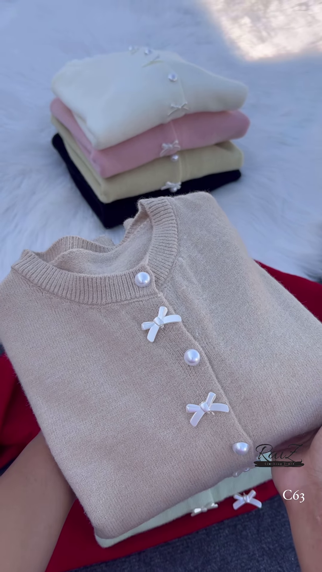 Pearl Bow Cardigan – Soft, Elegant, and Sweetly Feminine ✨🎀 - Image 5