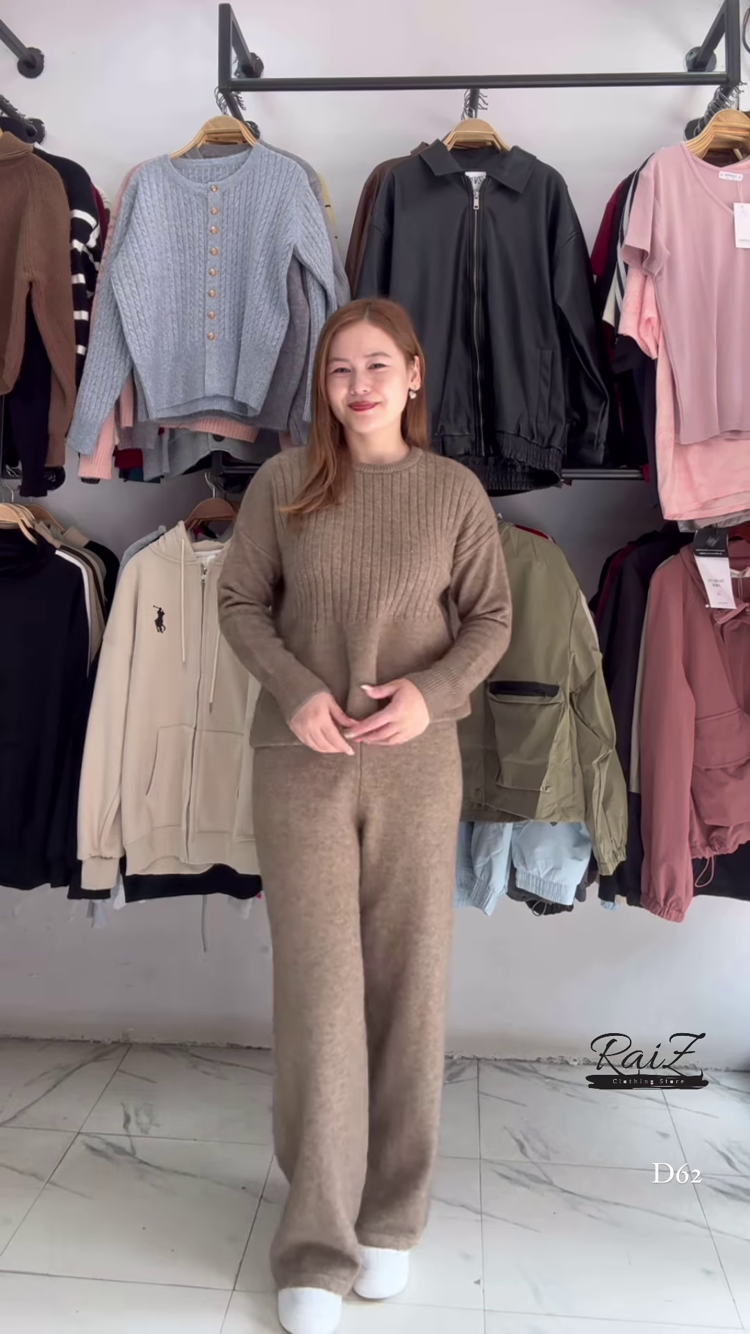 Solid Knit Co-ord Sets 🧶🖤 With Sweater & Matching Bottoms – Black, Red & Purple Variants - Image 5