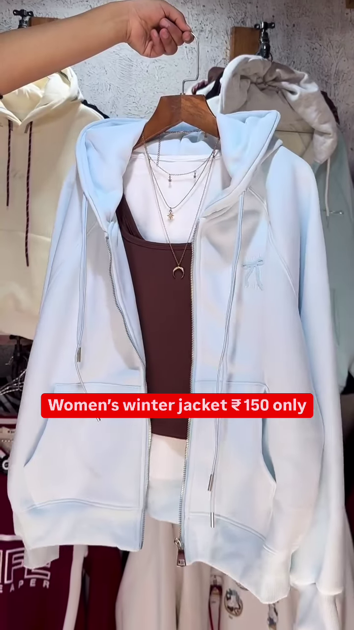 Women's Hooded Winter Jackets 🧥❄️ – Soft Padded Layers in Gray, Pink & Blue Variants - Image 3